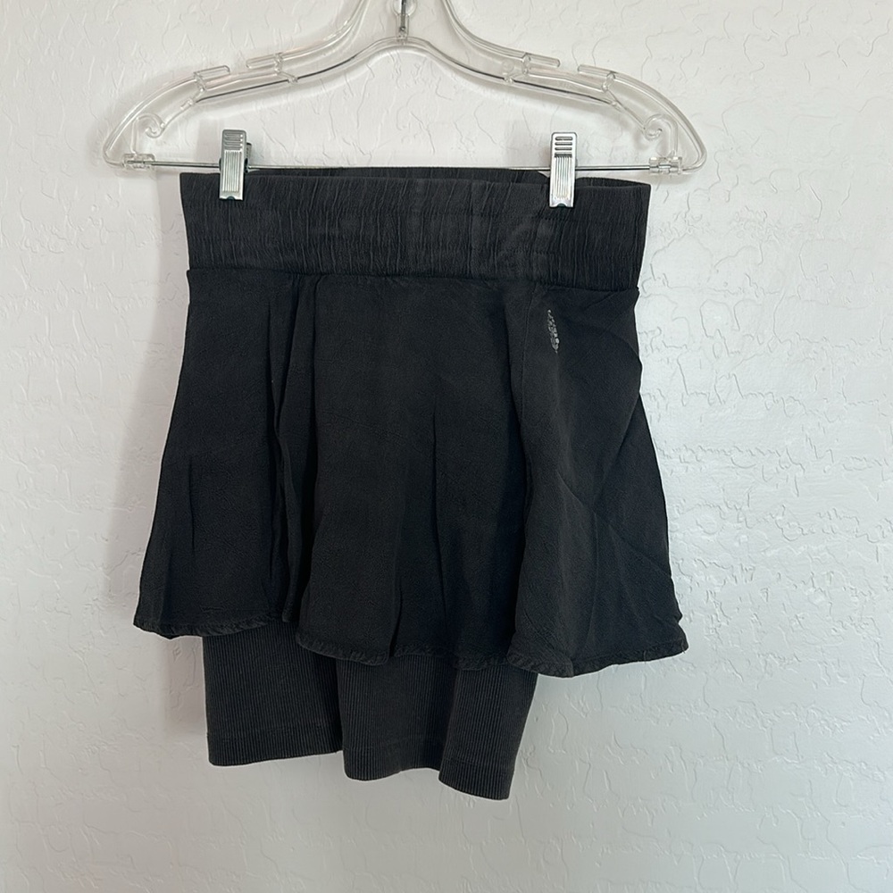 Free‎ people movement Small black skort skirt active athletic active dark
